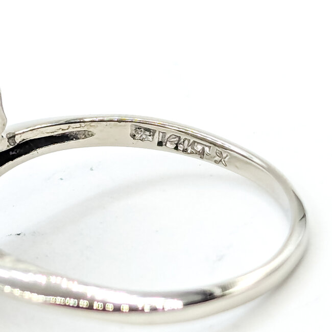 Ring Cluster .50ctw Round Diamonds 14kw 13.5mm Sz7.5 3.78g 225100159