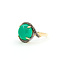 Ring Gradient .32ctw Round Diamonds 5.55ct Jade 14ky 15mm Sz8.25 5.15g 225100029