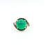 Ring Gradient .32ctw Round Diamonds 5.55ct Jade 14ky 15mm Sz8.25 5.15g 225100029
