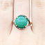 Ring Gradient .32ctw Round Diamonds 5.55ct Jade 14ky 15mm Sz8.25 5.15g 225100029
