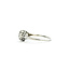 Ring Filigree Engagement 0.08ctw Euro Cut Diamond 18kw 8mm Sz7.5 2.01g 225110058