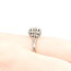 Ring Filigree Engagement 0.08ctw Euro Cut Diamond 18kw 8mm Sz7.5 2.01g 225110058