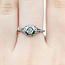 Ring Filigree Engagement 0.08ctw Euro Cut Diamond 18kw 8mm Sz7.5 2.01g 225110058