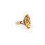 Ring Architectual Basket .02ct Old Mine Cut Diamond 3.5ct Golden Yellow Citrine 14ky 3.8mm Sz6 3.31g 225110089