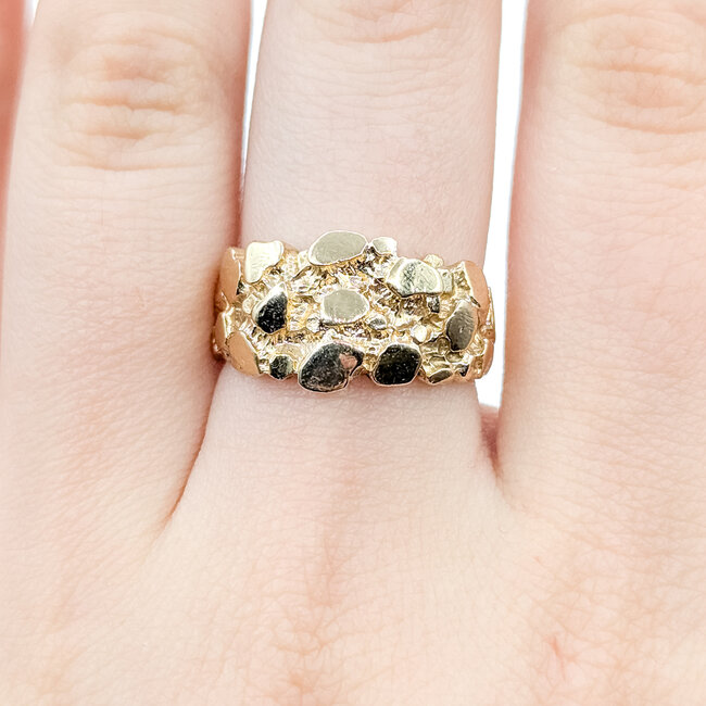 Ring Nugget 14ky 11mm Sz7 7.83g 125112003