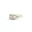Ring Filigree Engagement 0.25ctw Euro Cut Diamond 18kw 7mm Sz6.75 2.12g 225110059