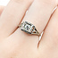 Ring Filigree Engagement 0.25ctw Euro Cut Diamond 18kw 7mm Sz6.75 2.12g 225110059