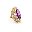 Ring Floral Butterfly 10ct Purple Synthetic Sapphire 14ky 36mm Sz8 8.66g 225100063