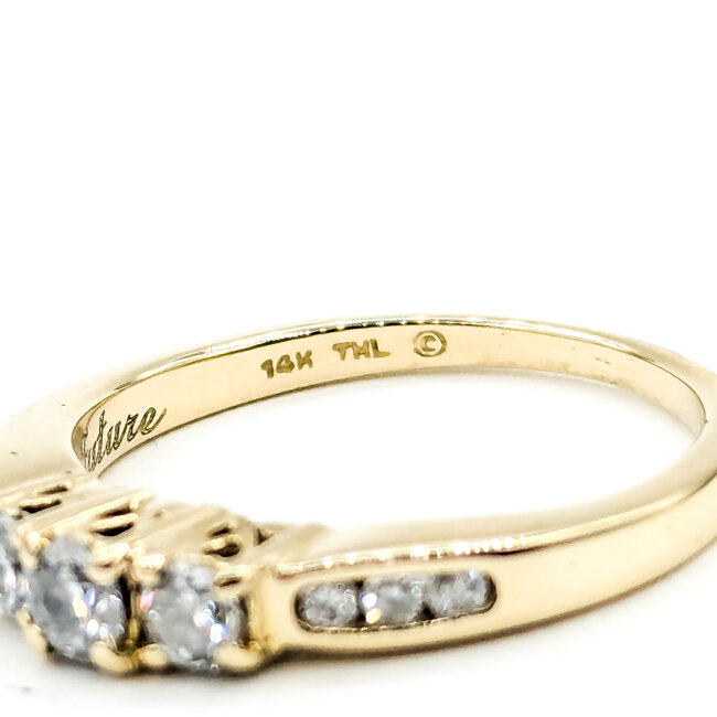 Ring Promise .40ctw Round Diamonds 14ky 2.65mm Sz6.5 2.78g 125100025