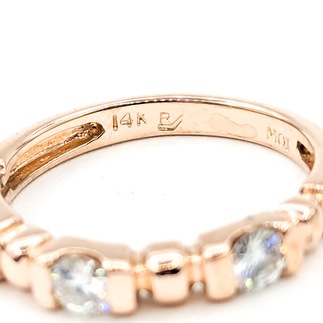 Ring 3-Stone CZ 14kr 3.5mm Sz7 3.2g 125112020