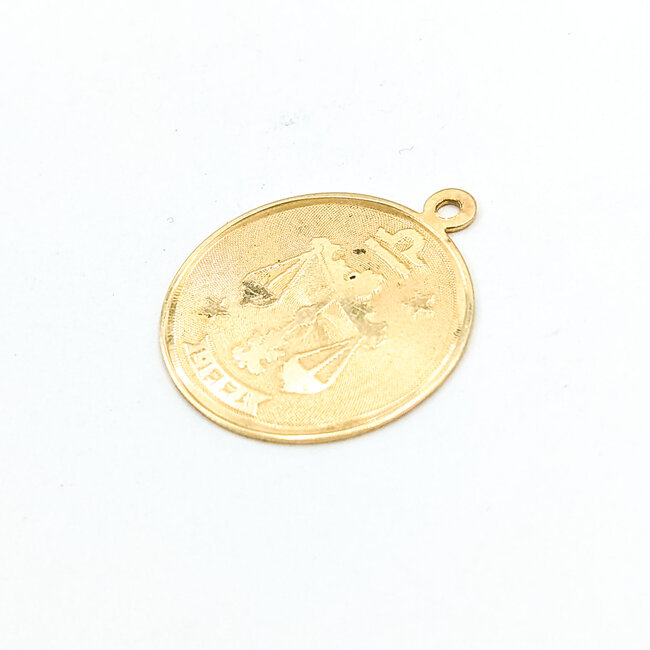 Pendant Libra 14ky 19mm 1.5g 225112002