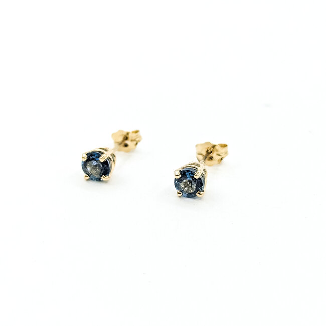 Earrings .88ctw Aquamarine 10ky 5mm 125100062