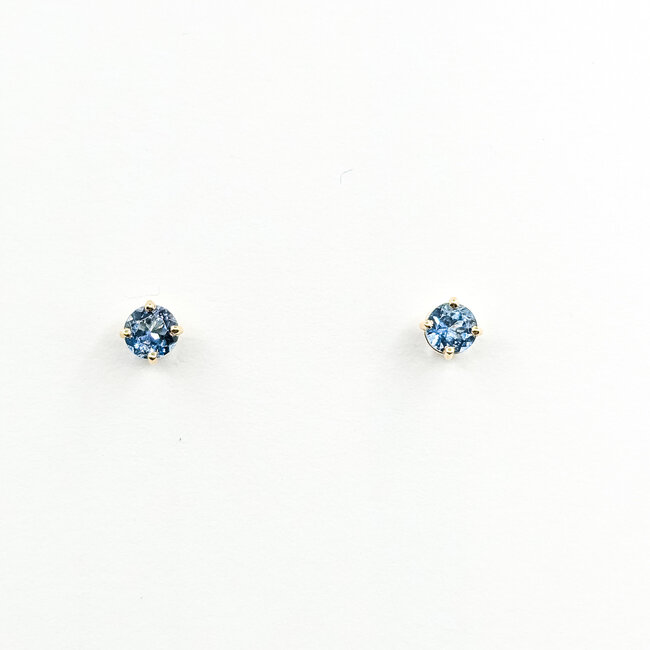 Earrings .88ctw Aquamarine 10ky 5mm 125100062