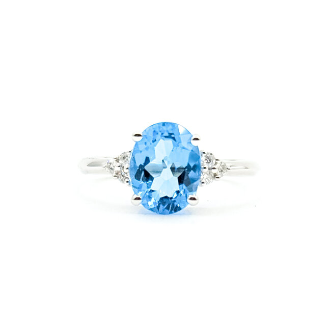 Ring 0.09ctw Diamonds 2.12ctw Topaz 10kw 125110133