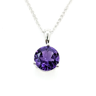 Pendant 2.5ct Amethyst 14kw 8mm 125110117