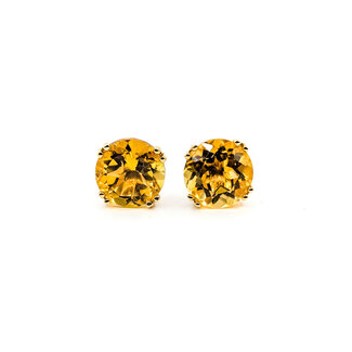 Earrings 3.47ctw Citrine 14ky 125110067