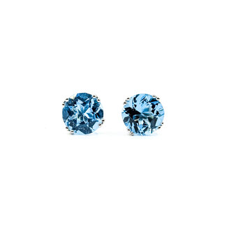 Earrings 4.41ctw Blue Topaz 14kw 125110066