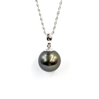 Pendant 10mm Tahitian Pearl 14kw 10mm 125110114