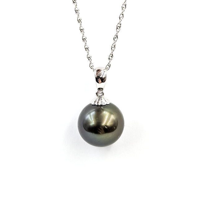 Pendant 10mm Tahitian Pearl 14kw 10mm 125110114