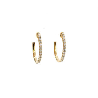 Earrings 0.28ctw Diamonds 14ky 17.40x14.80mm 125110092