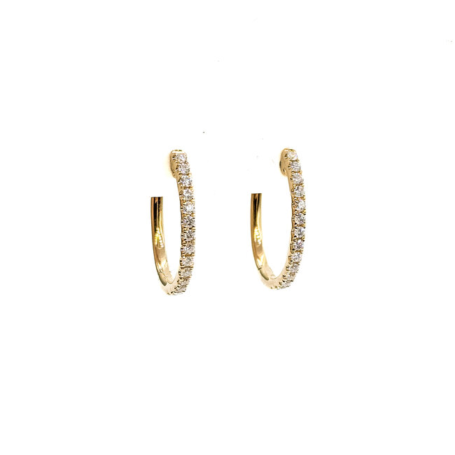 Earrings 0.28ctw Diamonds 14ky 17.40x14.80mm 125110092