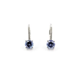 Earrings 0.1ctw Diamonds 1.6ctw Tanzanite 14kw 125110077