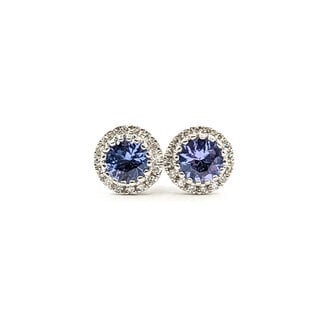 Earrings 0.1ctw Diamonds 0.58ctw Tanzanite 14kw 125110073