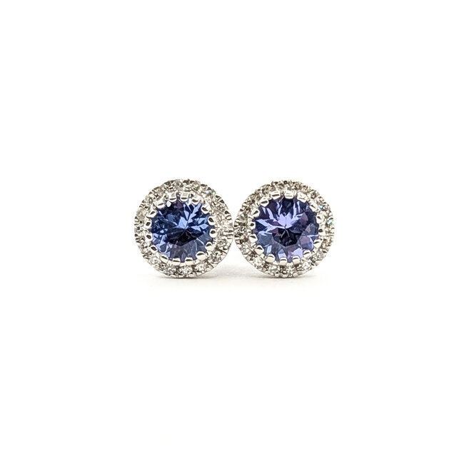 Earrings 0.1ctw Diamonds 0.58ctw Tanzanite 14kw 125110073