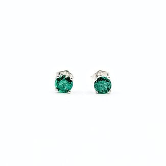 Earrings 0.5ctw Emerald 14kw 125110086