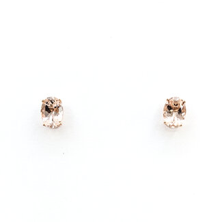 Earrings 1.32ctw Morganite 14ky 125110095