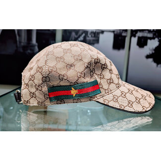 Hat Gucci Supreme Beige Monogram Velcro Back 125115082
