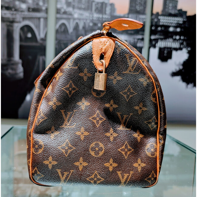 Handbag Louis Vuitton Speedy 30 Monogram Coated Canvas 125115077