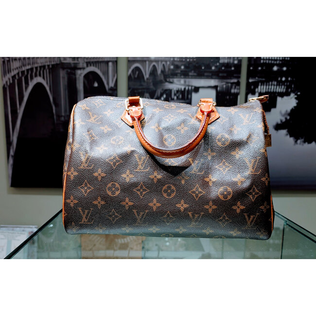Handbag Louis Vuitton Speedy 30 Monogram Coated Canvas 125115077