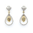 Earrings Dangle 3.14ctw Round Diamonds 14ktt 1.4x.6" 8.4g 225110126
