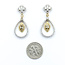Earrings Dangle 3.14ctw Round Diamonds 14ktt 1.4x.6" 8.4g 225110126