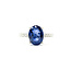 Ring Engagement 0.37ctw Round Diamonds 3.65ct Cornflower Blue Ceylon Sapphire 18K 2.2mm Sz6.5 3.4g 225110132