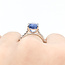 Ring Engagement 0.37ctw Round Diamonds 3.65ct Cornflower Blue Ceylon Sapphire 18K 2.2mm Sz6.5 3.4g 225110132