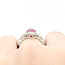 Ring Split Shank .81ctw Round Diamonds 2.17ctw Ruby PLAT 5mm Sz7 9.4g 225110130