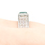 Ring Gallery Display 1.31ctw Round Diamonds 3.15ct Emerald 18K 7.5mm Sz6.5 10.5g 225110129