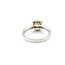 Ring Halo 0.47ctw, 0.61ct yellow center Round Diamonds 18kw 9x9mm Sz7 3.86g 225110144