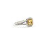 Ring Halo 0.47ctw, 0.61ct yellow center Round Diamonds 18kw 9x9mm Sz7 3.86g 225110144