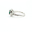 Ring Double Halo 0.40ctw Round Diamonds 1.20ctw Emerald 14kw 12mm Sz7 4g 225110145