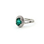 Ring Double Halo 0.40ctw Round Diamonds 1.20ctw Emerald 14kw 12mm Sz7 4g 225110145