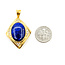 Pendant Kite 0.33ctw Round Diamonds 18ct Blue Lapis Lazuli 18ky 1.6x1.05" 11.51g 225100065