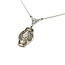 Necklace Filigree .03ct Old Mine Cut Diamond 14kw 1.5x.6" 18" 2.87g 225110080
