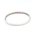 Bracelet Bangle Channel 0.66ctw Round Diamonds 3.35ctw Rainbow Sapphire 14kw 7.25" 15.7g 225110137