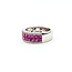 Ring Invisible Set 0.24ctw Round Diamonds 2.22ctw Ruby 14ky 7.3mm Sz7 6.20g 225110143