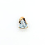 Pendant Freeform .01ct Round Diamonds 3.32ct Aquamarine 14ky 17mm 2.8g 225100007