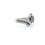 Ring Bypass Halo .98ct Round Diamond 1.00ctw White Diamonds 14kw 4mm Sz6.75 5.86g 225110147