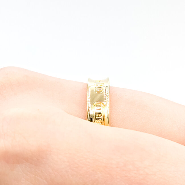 Ring Tiffany & Co. 1837 18ky 6mm Sz9 8.14g 125110057